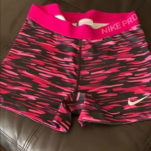 Camo Pink Nike Pros